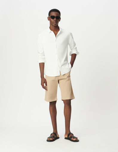 Chemise EASY blanche ABSOLUTE DRY en maille Homme - IKKS
