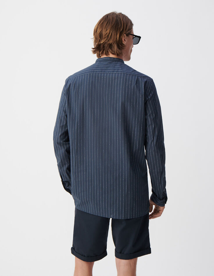 Tunique REGULAR encre motif rayures Homme-3