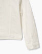 Veste en jean blanc cassé brodée fille-5