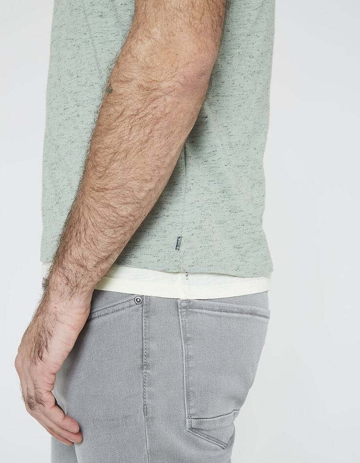 Tee-shirt vert homme-5