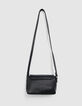 Schwarze gesteppte Handtasche Mädchen, recycelt, Stern-2