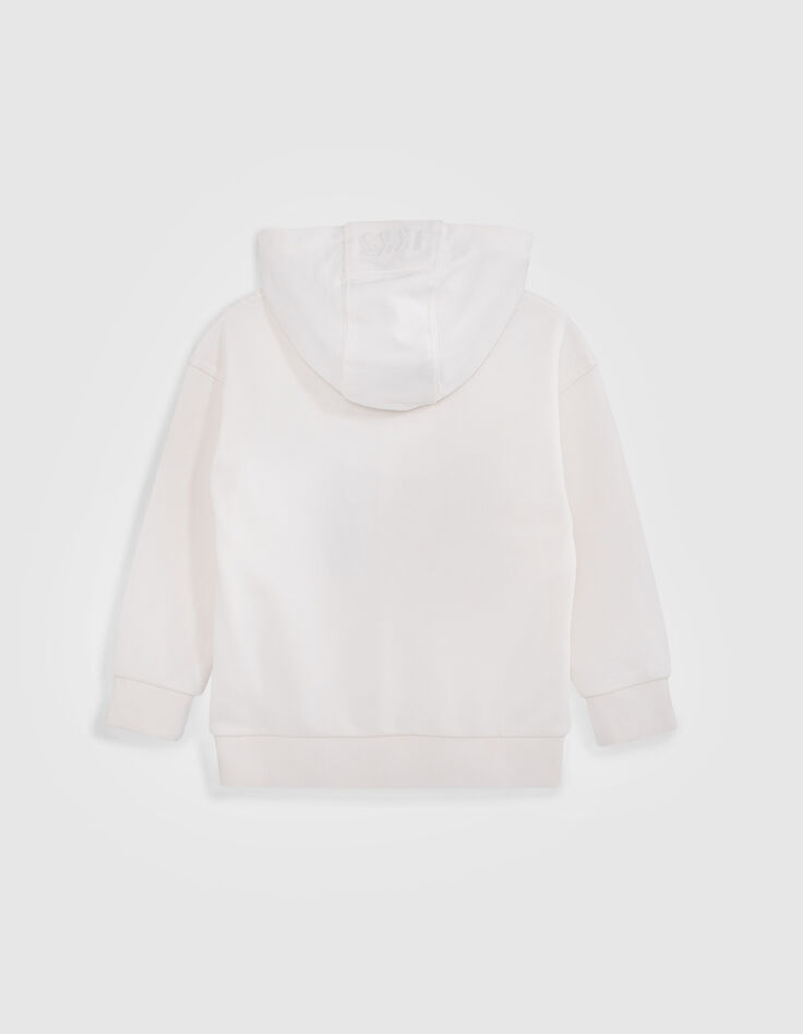 Sweat blanc cass&eacute; mix molleton maxi broderies gar&ccedil;on-3