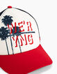 Gorra navy, blanco, rojo con palmeras niño -2