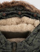 Baby boys’ khaki camouflage print fur-lined padded jacket-6
