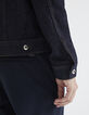 Veste en jean brut à surpiqures Homme-5