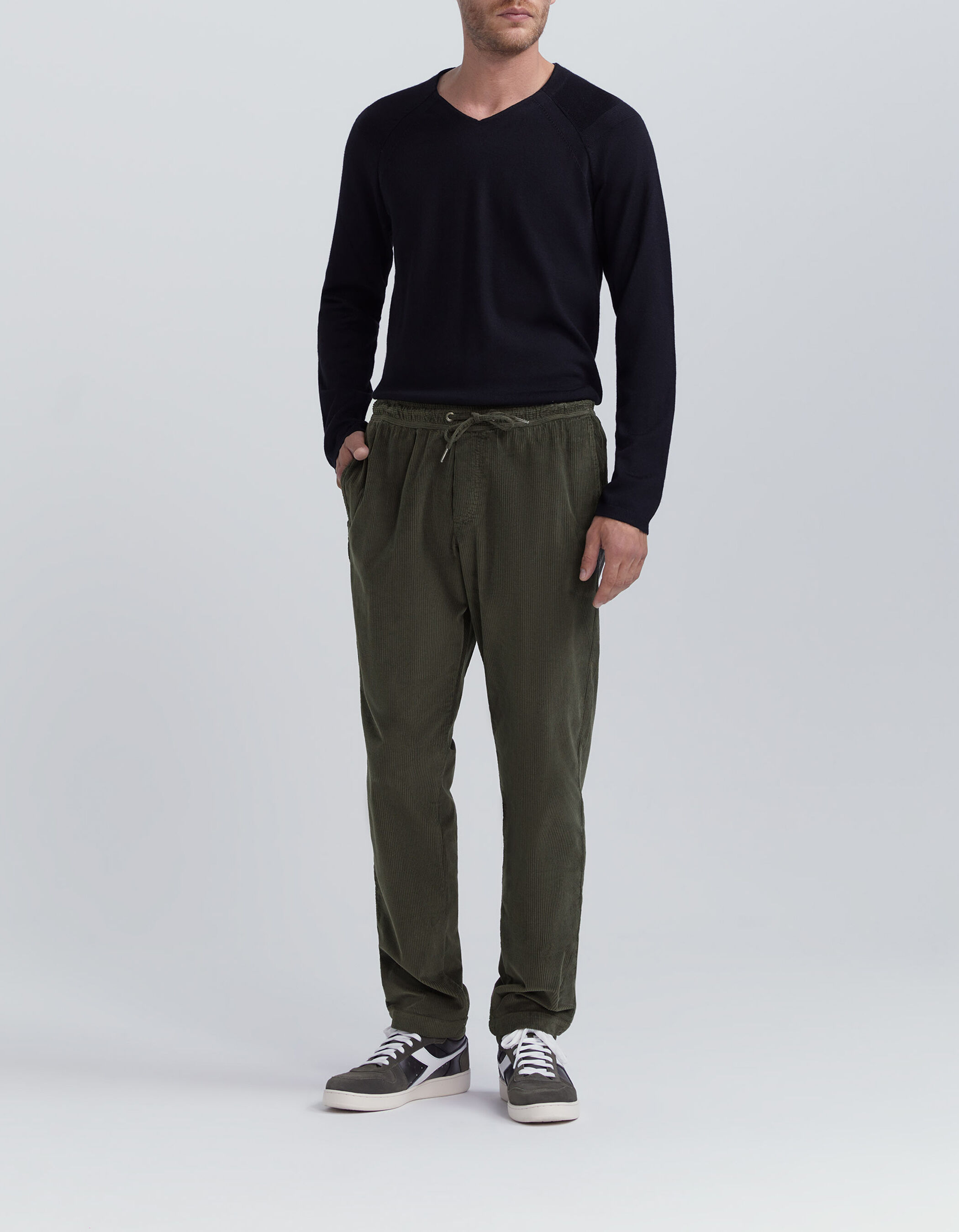 Men s khaki corduroy joggers