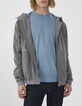 Metaalgrijs nylon jack WATER REPELLENT Heren-2