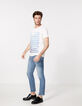 Camiseta blanca IKKS BETTER con botellas Hombre-5