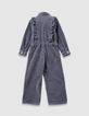 Girls’ blue corduroy jumpsuit-6