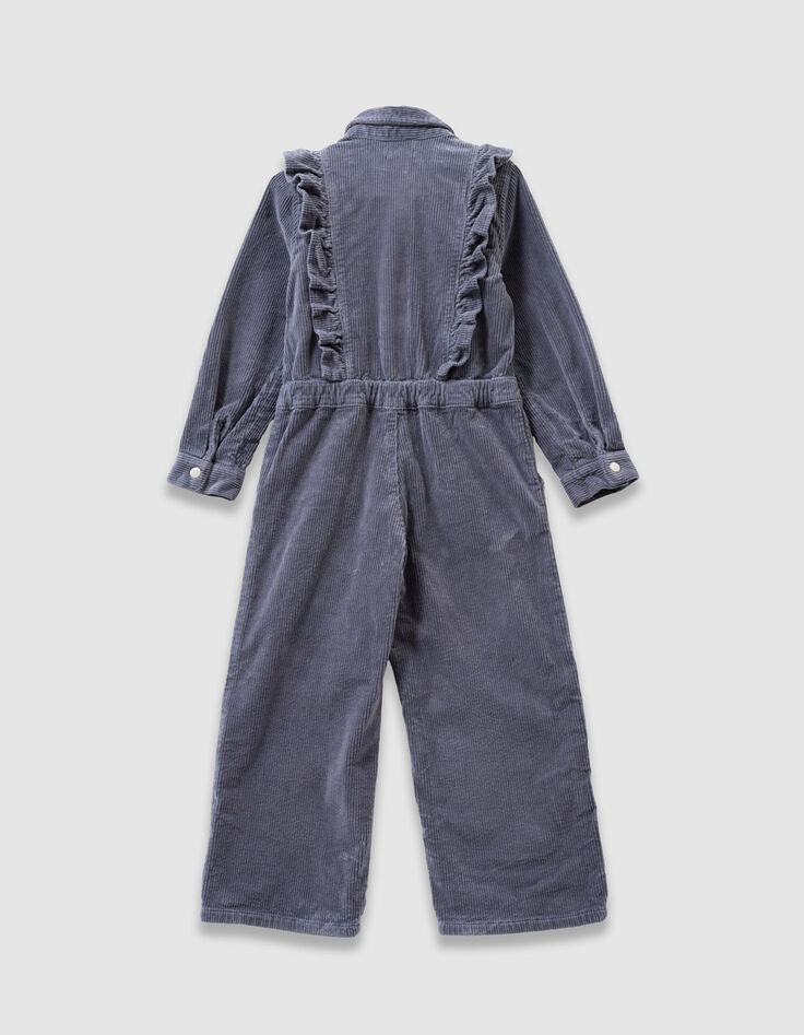 Girls’ blue corduroy jumpsuit-6
