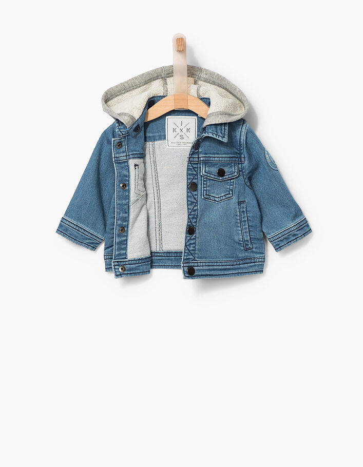 Baby boys' stone blue denim jacket IKKS
