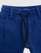 Baby boy's comfort blue elasticated waist upcycled jeans-2