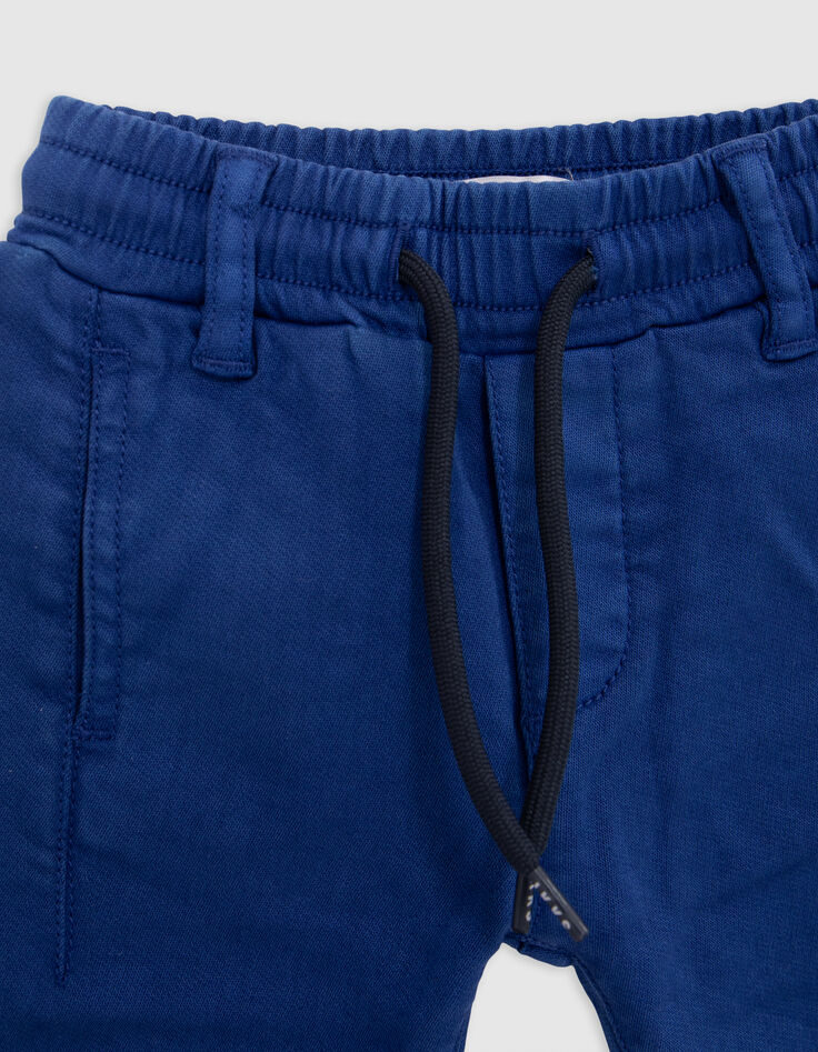 Baby boy's comfort blue elasticated waist upcycled jeans-2 Baby boy's comfort blue elasticated waist upcycled jeans-2