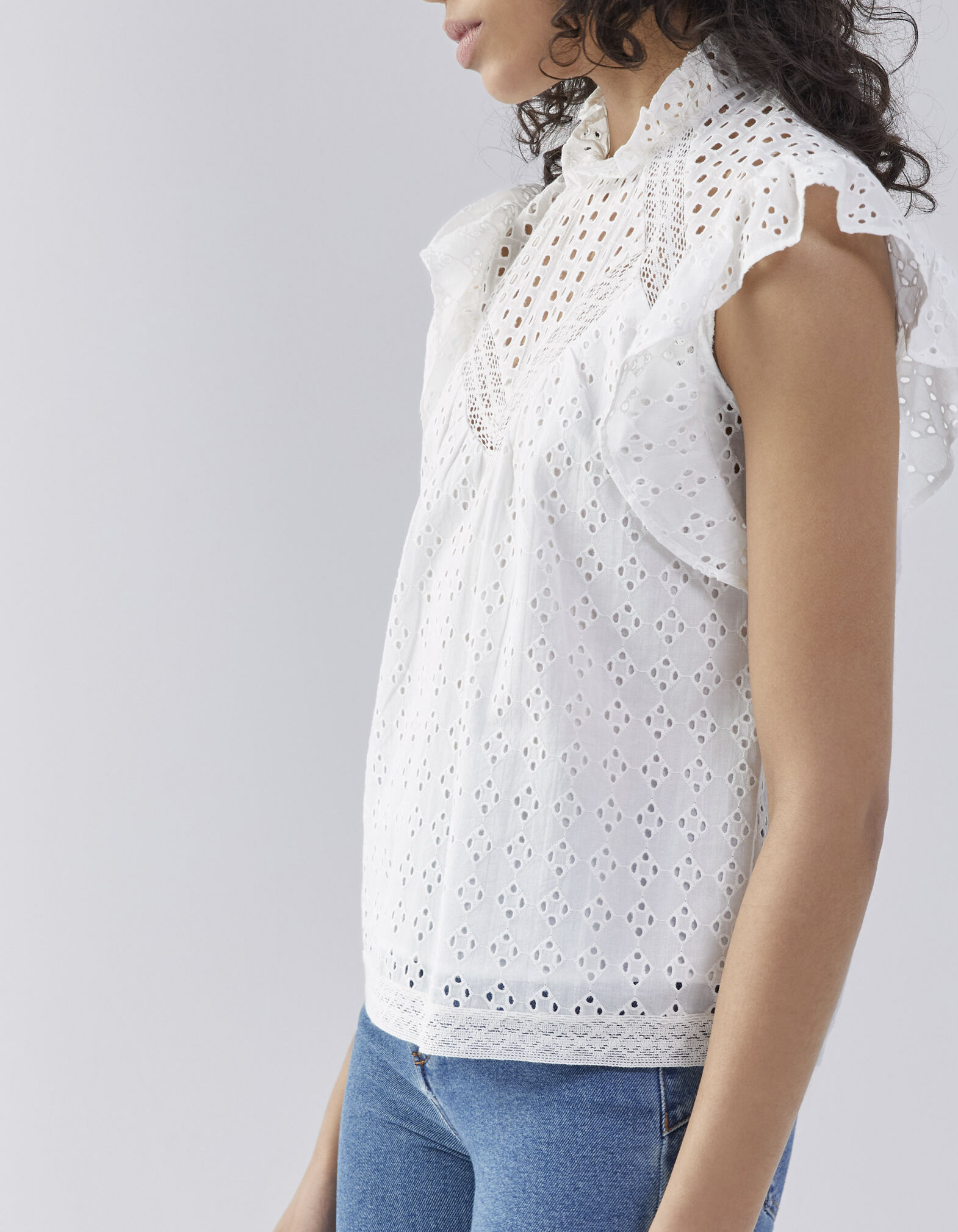 Debardeur shop broderie anglaise