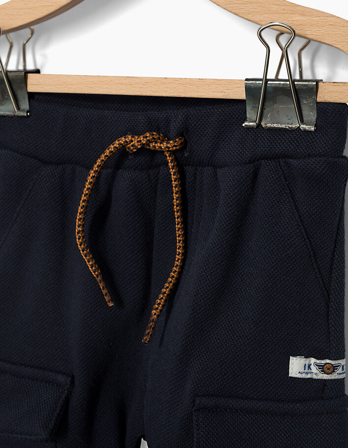 Baby boys’ navy trousers