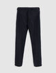 Anthrazitfarbene Flanell-Hose f&uuml;r Herren-3