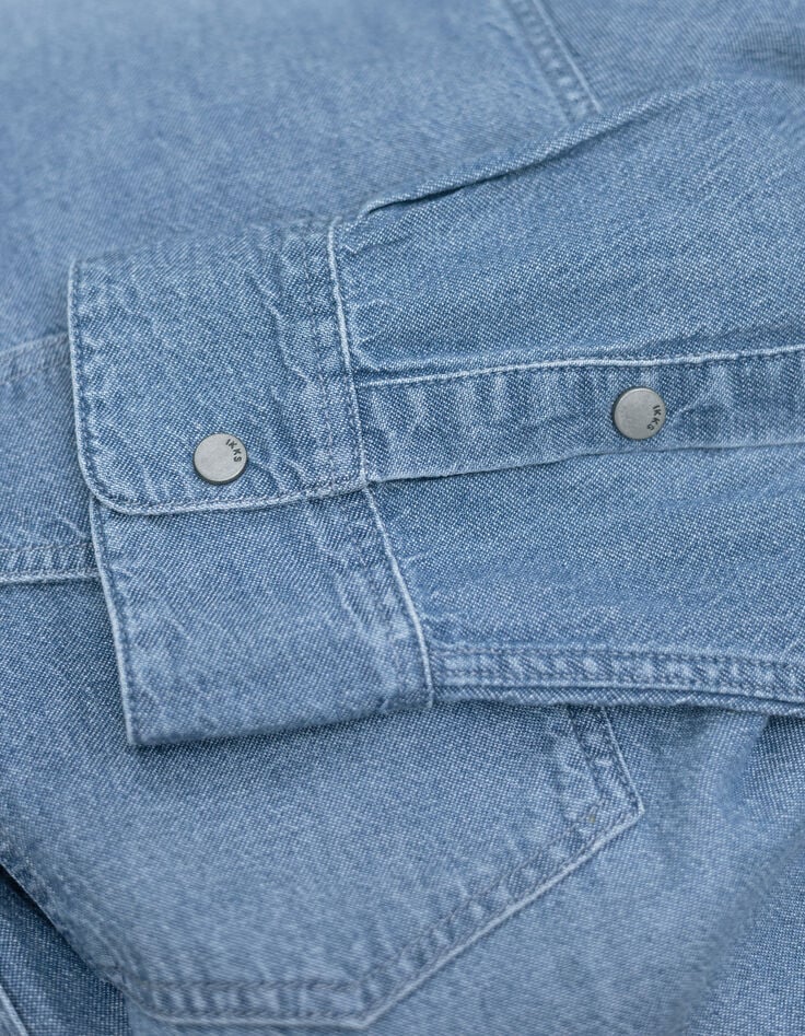 Chemise en jean regular bleu Homme-7 Chemise en jean regular bleu Homme-7