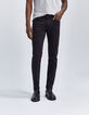 Schwarze SLIM-Herrenjeans aus Fleece-Denim Lemmy-9