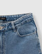Jean droit bleu coton bio longueur 7/8ème fille-3