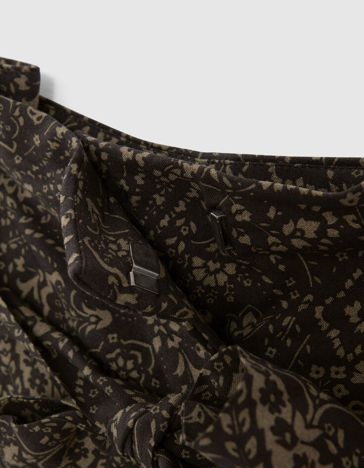 Pantal&oacute;n caqui LENZING&trade; ECOVERO&trade; cachemira floral Mujer-7