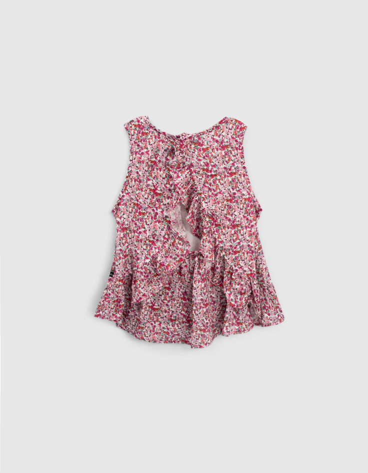 Top fucsia floral niña-2
