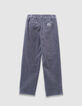 Blaue Loose-Jungenchinohose Rippstrick-4