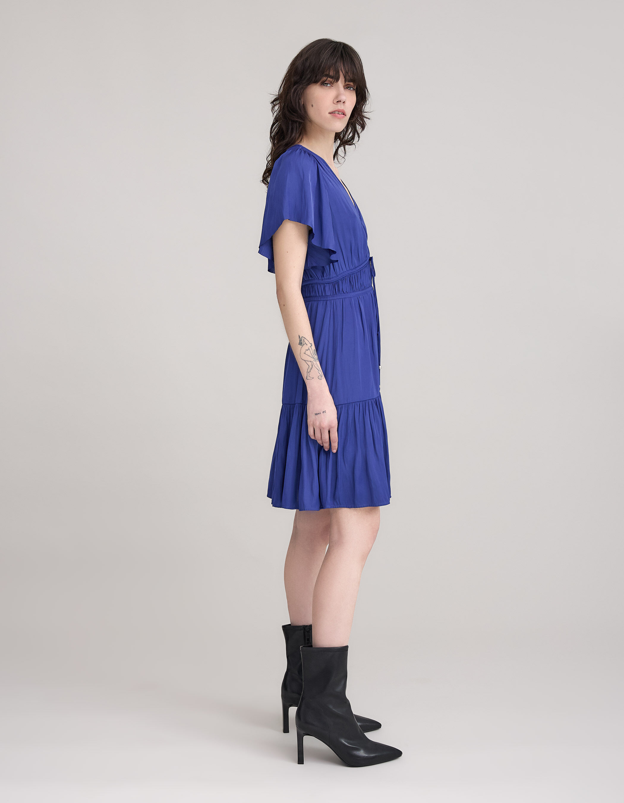 Robe bleu ikks sale