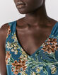 Women’s flower bouquet print long jumpsuit-4