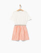 Robe pêche bi matière à rayures fille-3