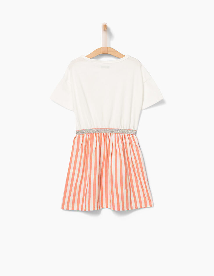 Robe pêche bi matière à rayures fille-3