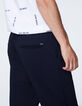 Men’s navy textured fabric jogpants-3