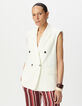 Veste de tailleur blanche polyester recyclé Femme -2