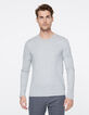 Men’s 2-in-1 navy and grey T-shirt-2