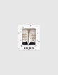 Ecru sneakers met goudkleurige veters babymeisjes-4