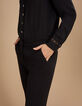 Zwarte jumpsuit kanten detail I.Code-5