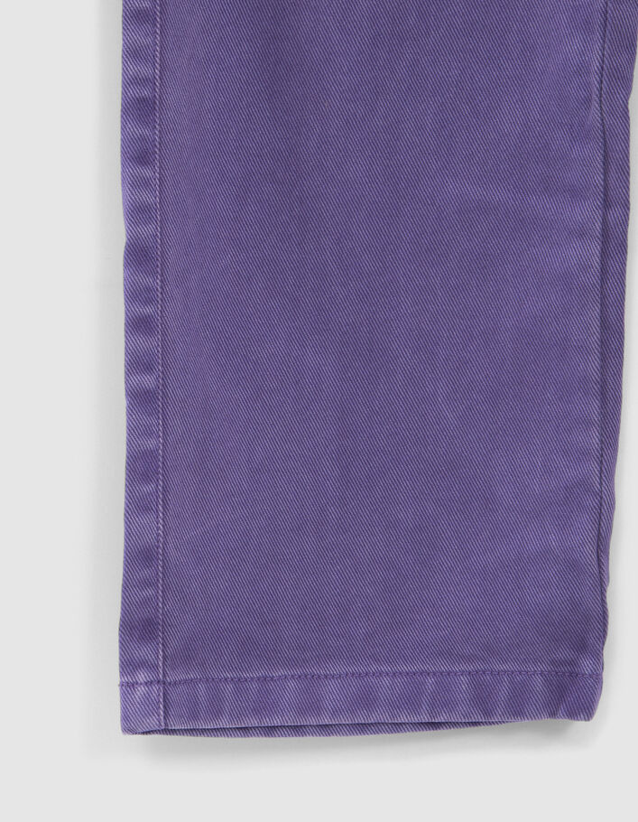 Girls’ purple upcycled WIDE LEG jeans-5