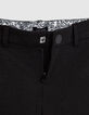 Pantalon de costume cérémonie noir faux-uni garçon-7
