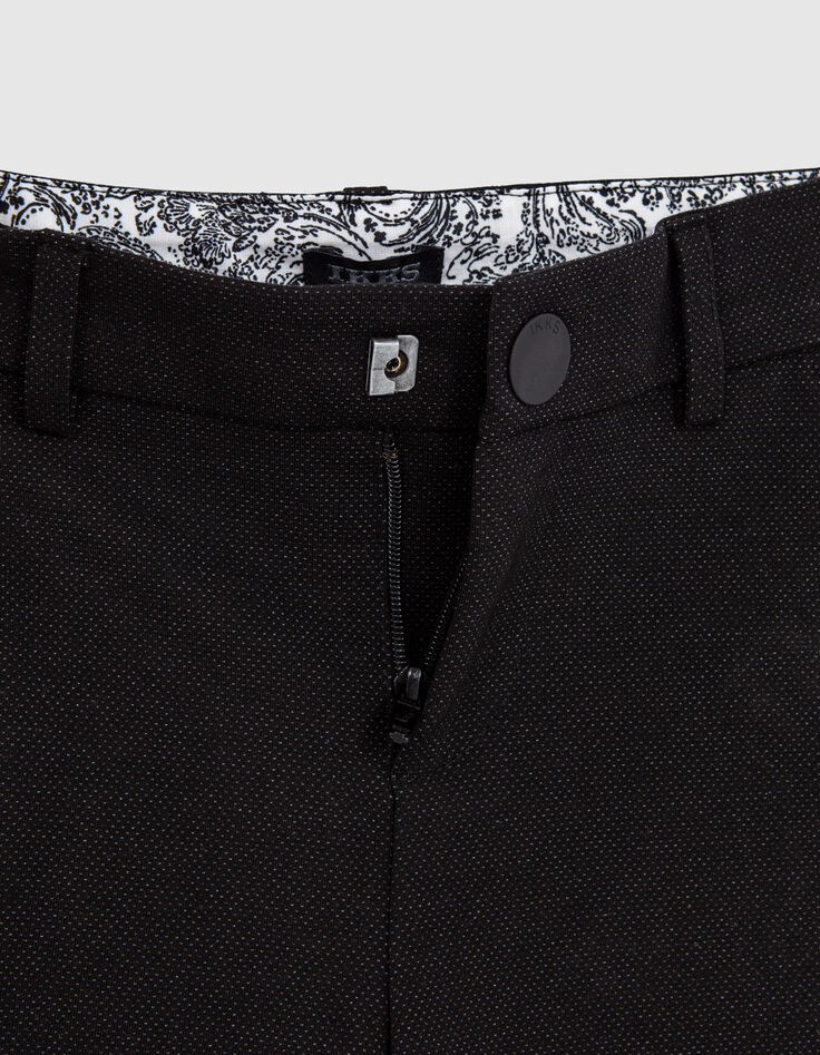 Pantalon de costume cérémonie noir faux-uni garçon-7