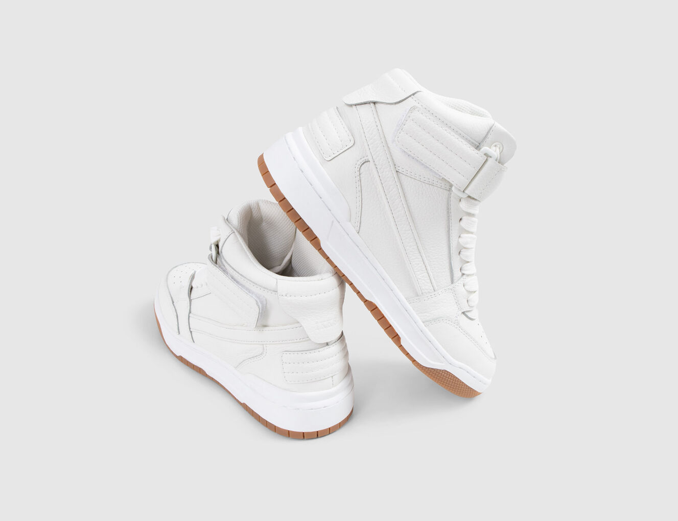 Unisex white leather Gender Free trainers - IKKS-6