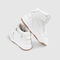 Unisex white leather Gender Free trainers - IKKS image number 5