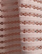 Pink skater dress with openwork lace stripes for girl-6