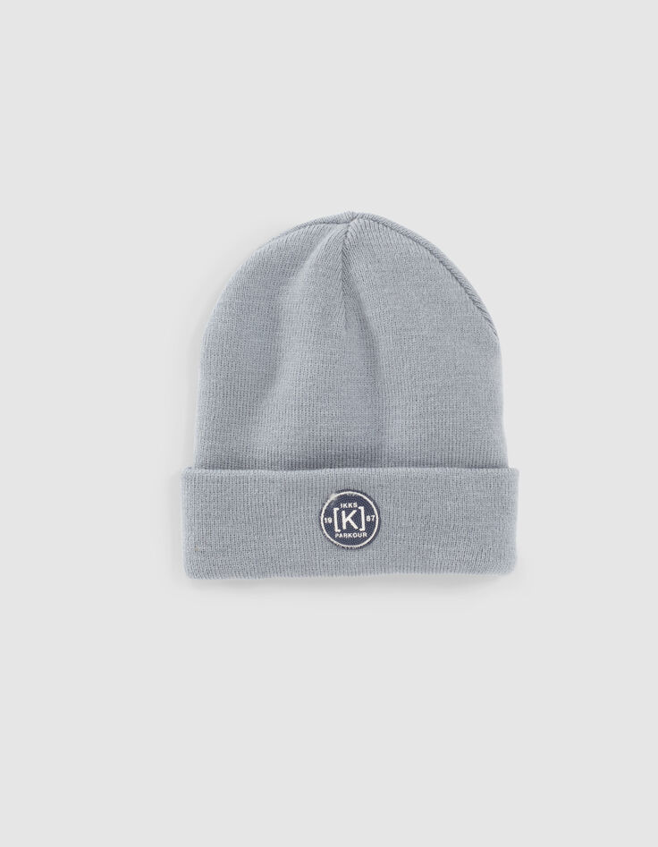 Bonnet ice blue tricot garçon -1