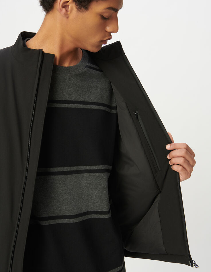 Sous-doudoune noire col montant Homme-4 Sous-doudoune noire col montant Homme-4