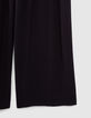 Combinaison noire LENZING&trade; ECOVERO&trade; haut smock&eacute; fille-4