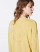 Pull maille tricot viscose métallisé tête de mort dos femme-5