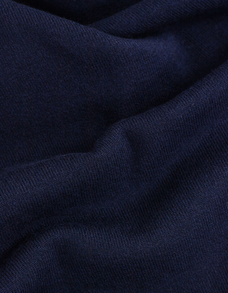 Cardigan marine en tricot encolure V Homme-8 Cardigan marine en tricot encolure V Homme-8