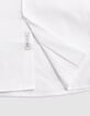 Chemise SLIM blanche en popeline Homme-7