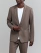 Veste de costume châtain Homme-1 Veste de costume châtain Homme-1