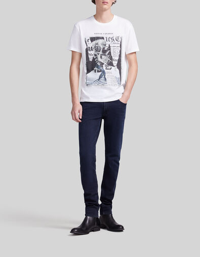 Camiseta blanco roto algod&oacute;n esqueleto marinero hombre - IKKS