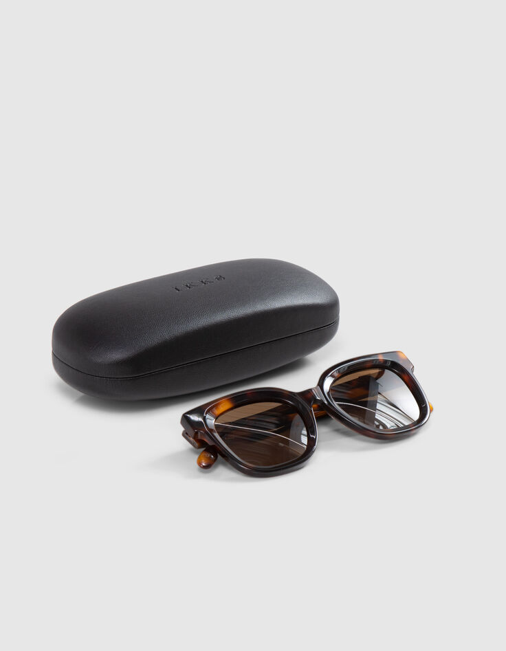 Lunettes solaires miel style oversize papillon Femme-6